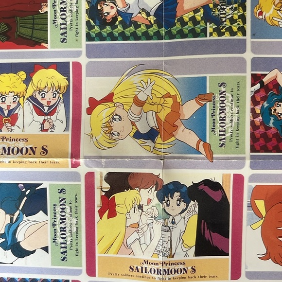 Vintage Sailor Moon S Hero Collection 3 Trading Card Promo Poster in Japanese - Picture 13 of 14